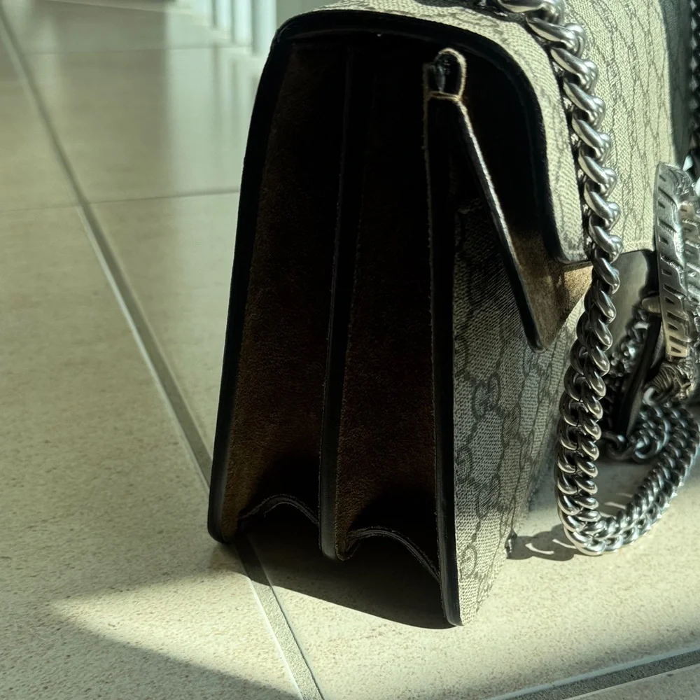 Gucci Monogram Dionysus medium tan suede - Picture 4 of 5